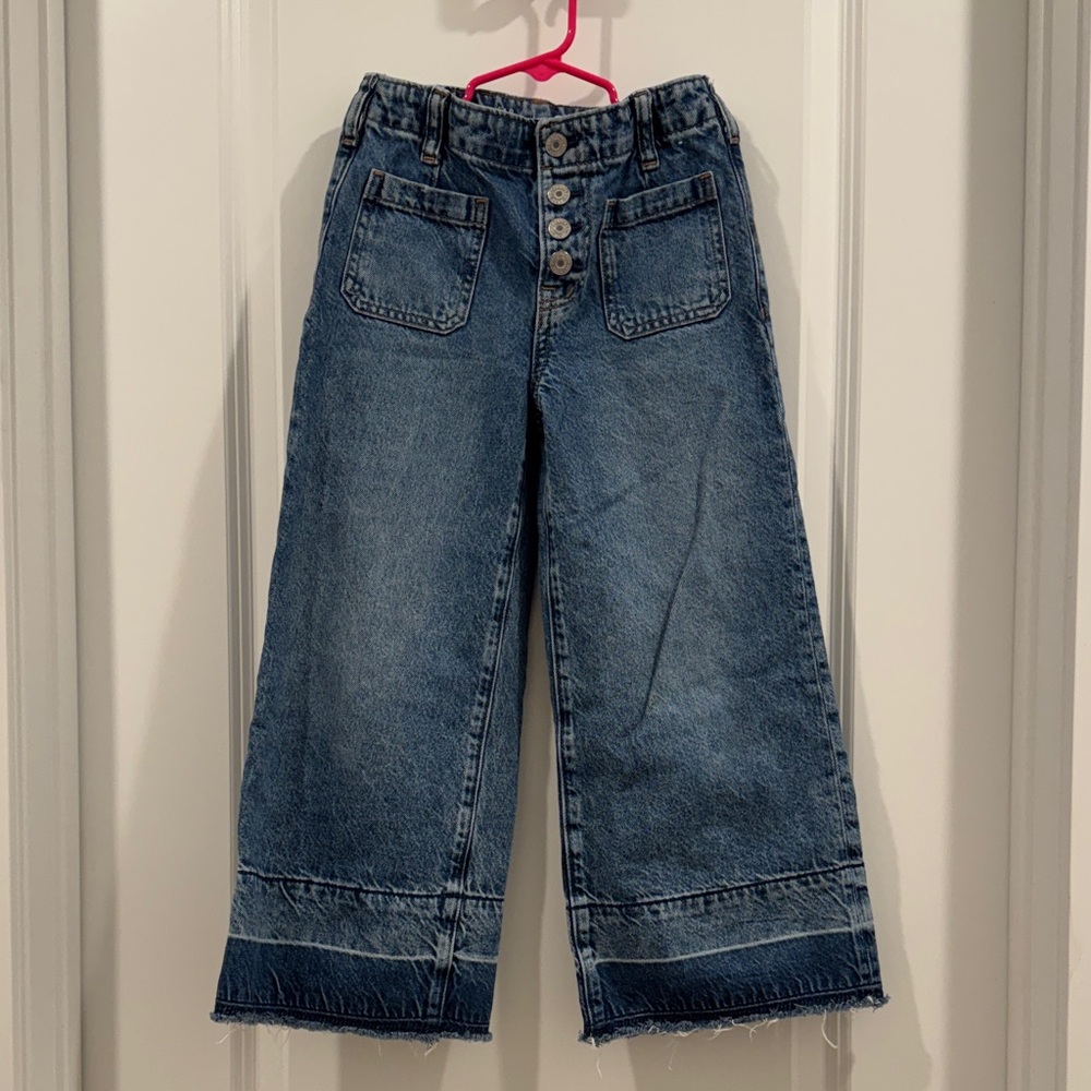 Gap Wide-Leg High Rise Ankle Jeans